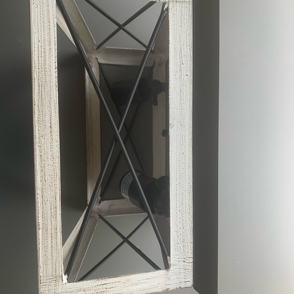 (1895) Farmhouse Pendant Light, 2 bulb in metal wire cage - Picture 3 of 10